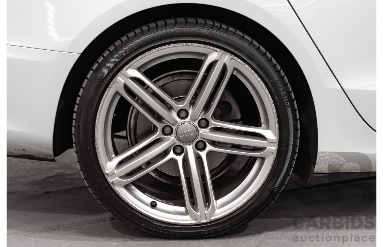 8/2012 Audi A5 Sportback 3.0 TDI Quattro (AWD) 8T MY12 UPGRADE 5d Hatchback White Turbo Diesel V6 3.0L