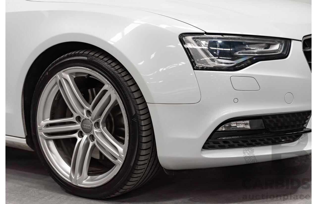 8/2012 Audi A5 Sportback 3.0 TDI Quattro (AWD) 8T MY12 UPGRADE 5d Hatchback White Turbo Diesel V6 3.0L