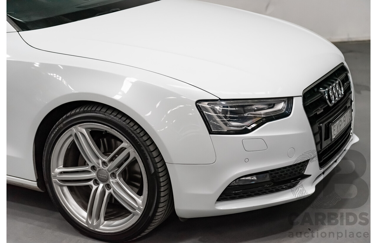 8/2012 Audi A5 Sportback 3.0 TDI Quattro (AWD) 8T MY12 UPGRADE 5d Hatchback White Turbo Diesel V6 3.0L