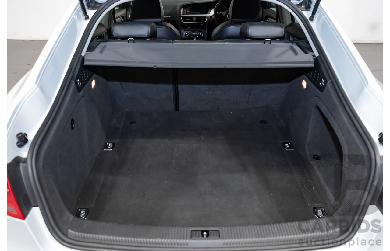 8/2012 Audi A5 Sportback 3.0 TDI Quattro (AWD) 8T MY12 UPGRADE 5d Hatchback White Turbo Diesel V6 3.0L