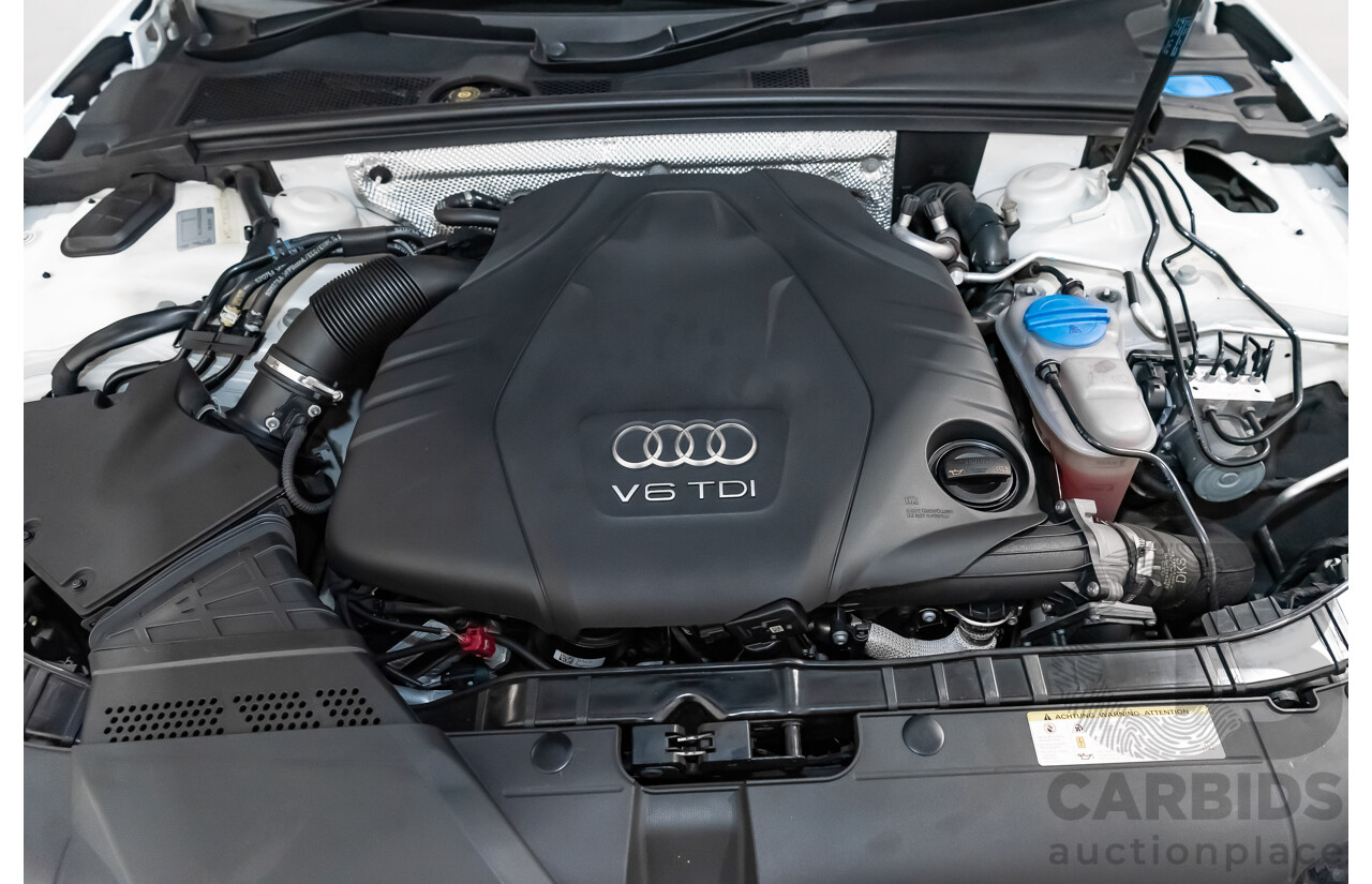 8/2012 Audi A5 Sportback 3.0 TDI Quattro (AWD) 8T MY12 UPGRADE 5d Hatchback White Turbo Diesel V6 3.0L