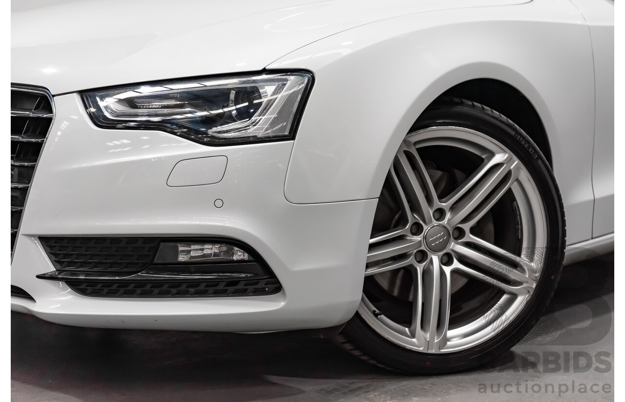 8/2012 Audi A5 Sportback 3.0 TDI Quattro (AWD) 8T MY12 UPGRADE 5d Hatchback White Turbo Diesel V6 3.0L
