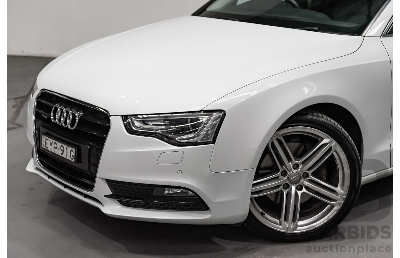 8/2012 Audi A5 Sportback 3.0 TDI Quattro (AWD) 8T MY12 UPGRADE 5d Hatchback White Turbo Diesel V6 3.0L