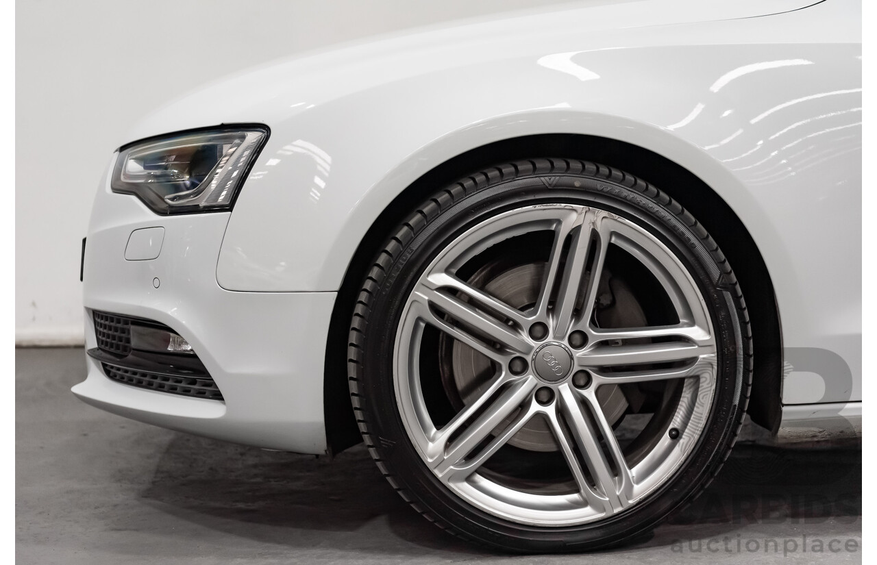 8/2012 Audi A5 Sportback 3.0 TDI Quattro (AWD) 8T MY12 UPGRADE 5d Hatchback White Turbo Diesel V6 3.0L