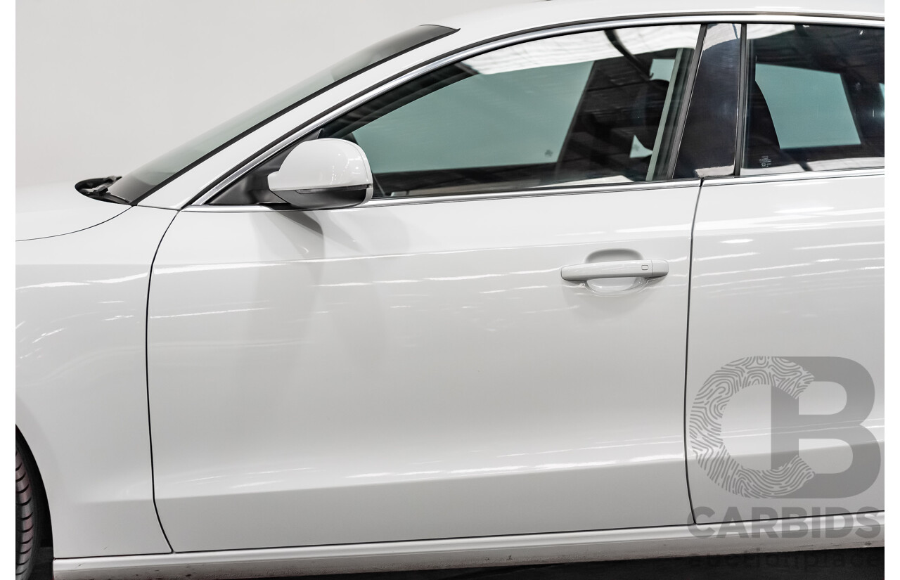 8/2012 Audi A5 Sportback 3.0 TDI Quattro (AWD) 8T MY12 UPGRADE 5d Hatchback White Turbo Diesel V6 3.0L