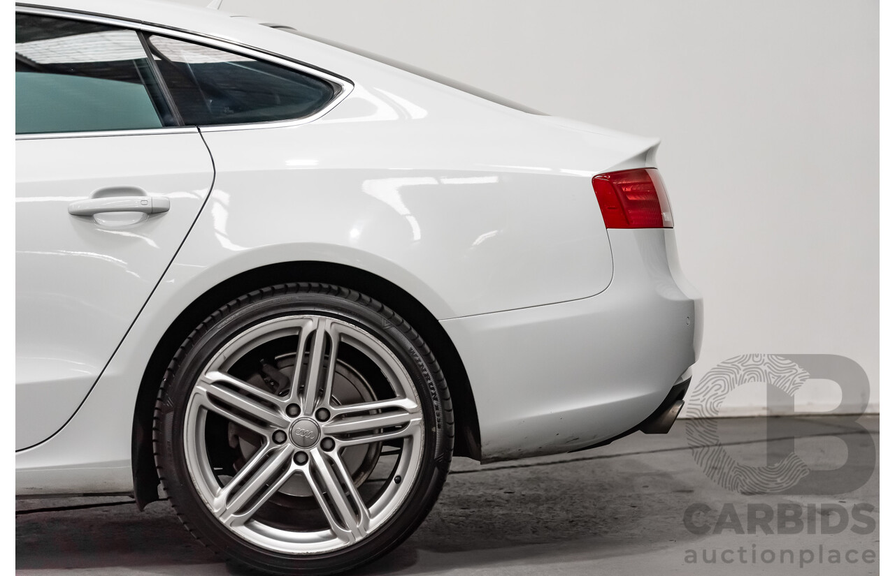 8/2012 Audi A5 Sportback 3.0 TDI Quattro (AWD) 8T MY12 UPGRADE 5d Hatchback White Turbo Diesel V6 3.0L
