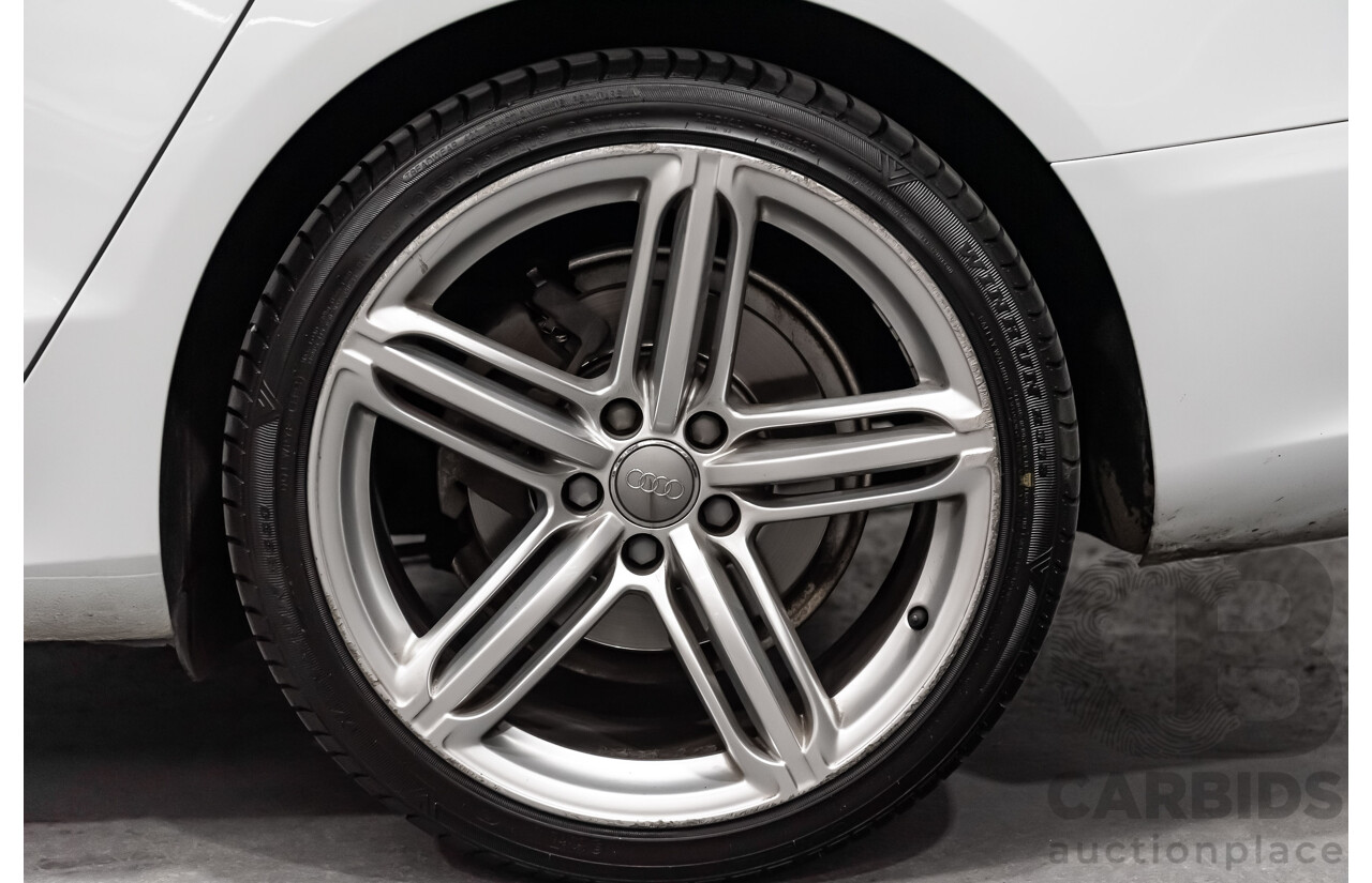 8/2012 Audi A5 Sportback 3.0 TDI Quattro (AWD) 8T MY12 UPGRADE 5d Hatchback White Turbo Diesel V6 3.0L