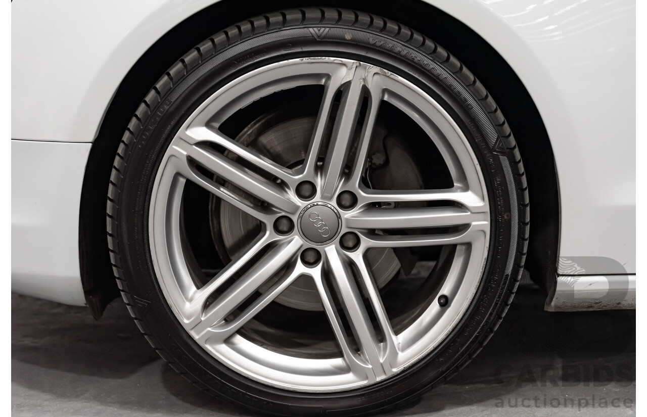 8/2012 Audi A5 Sportback 3.0 TDI Quattro (AWD) 8T MY12 UPGRADE 5d Hatchback White Turbo Diesel V6 3.0L