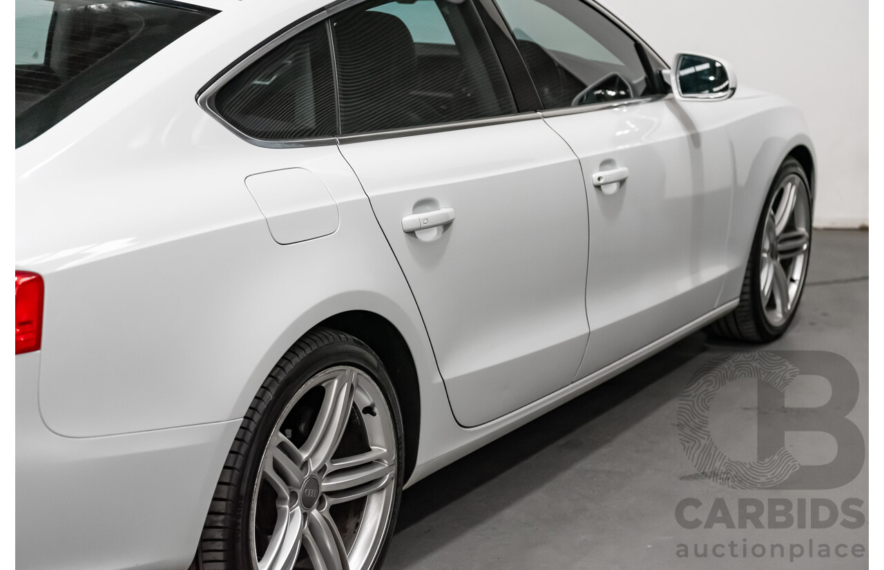 8/2012 Audi A5 Sportback 3.0 TDI Quattro (AWD) 8T MY12 UPGRADE 5d Hatchback White Turbo Diesel V6 3.0L