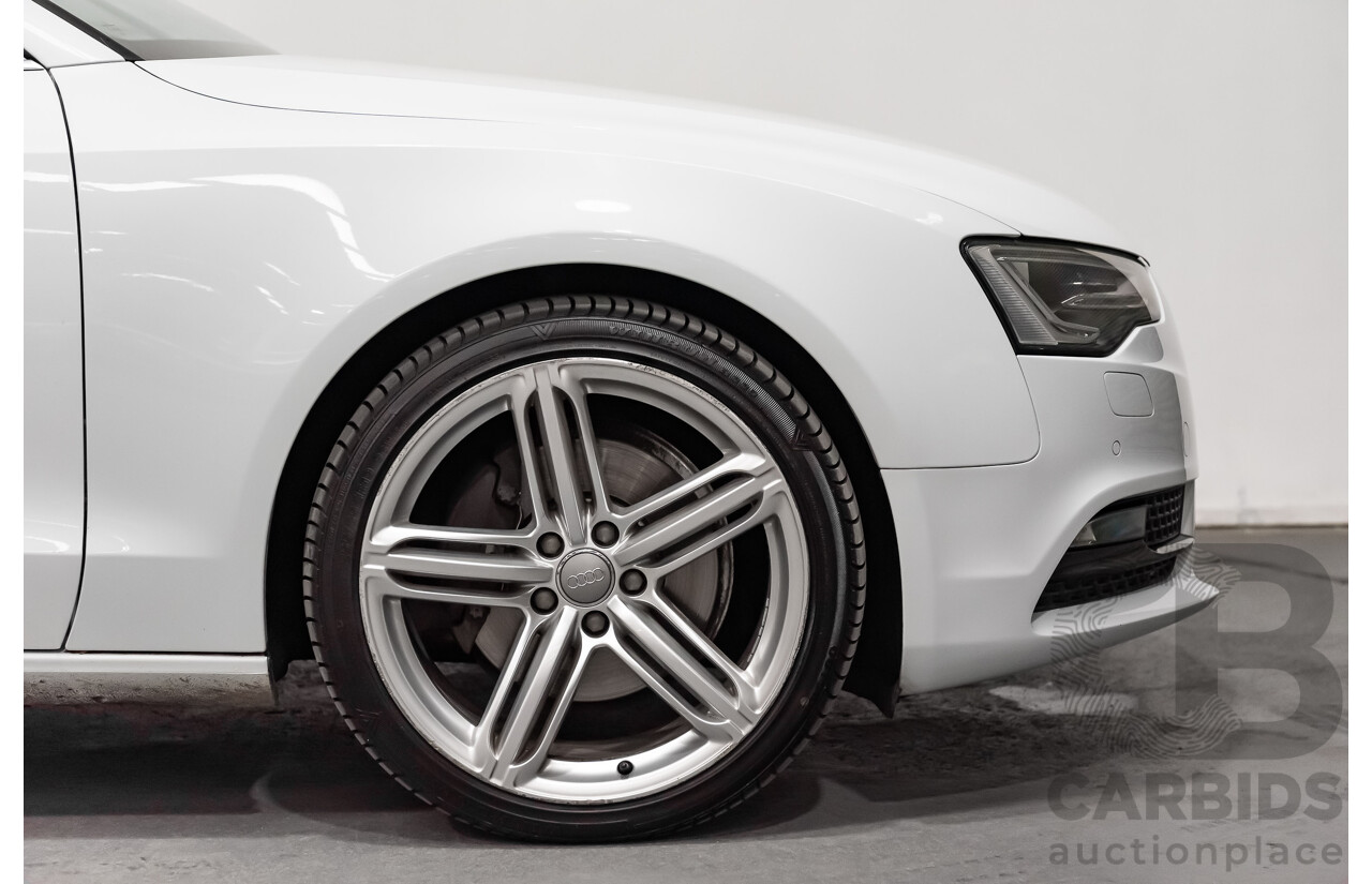 8/2012 Audi A5 Sportback 3.0 TDI Quattro (AWD) 8T MY12 UPGRADE 5d Hatchback White Turbo Diesel V6 3.0L