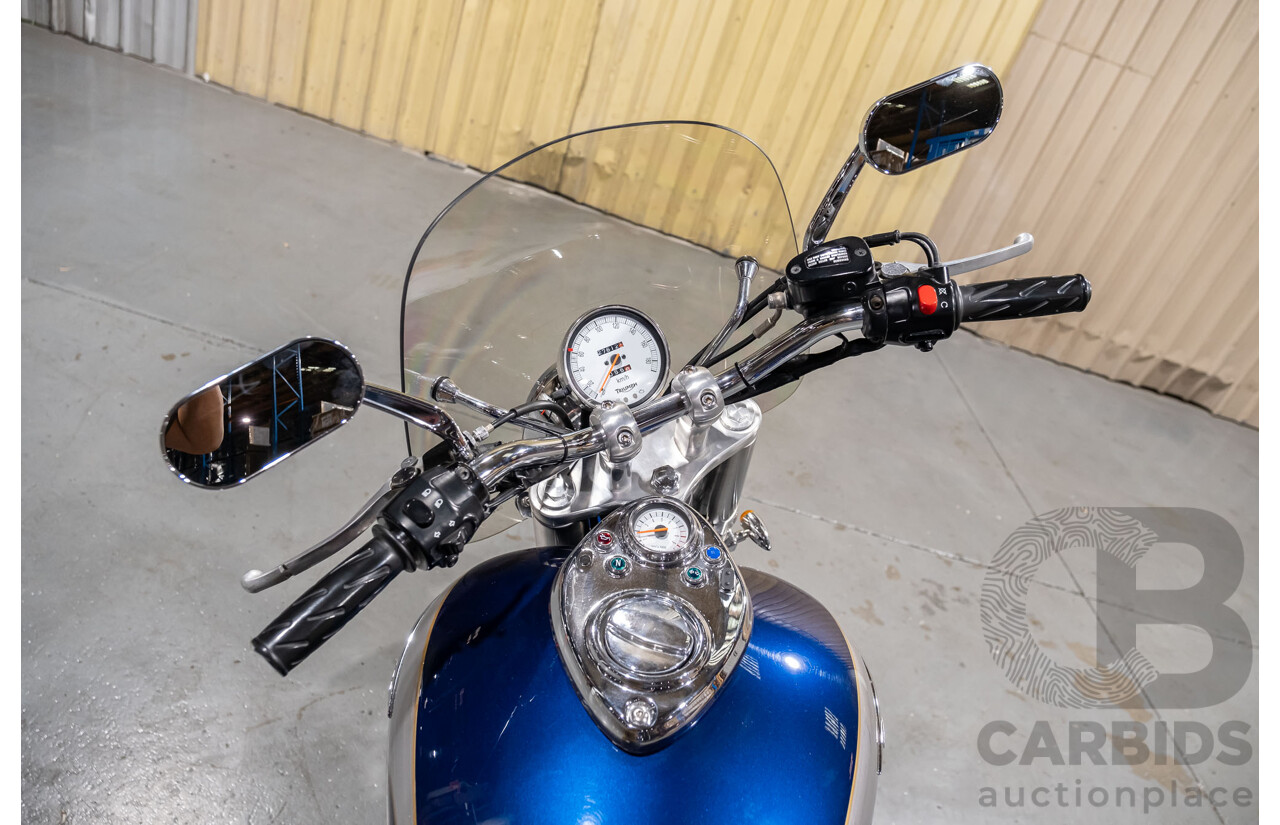 01/2008 Triumph Speedmaster 865 Cruiser Road Bike Pacific Blue 865cc Motorcycle