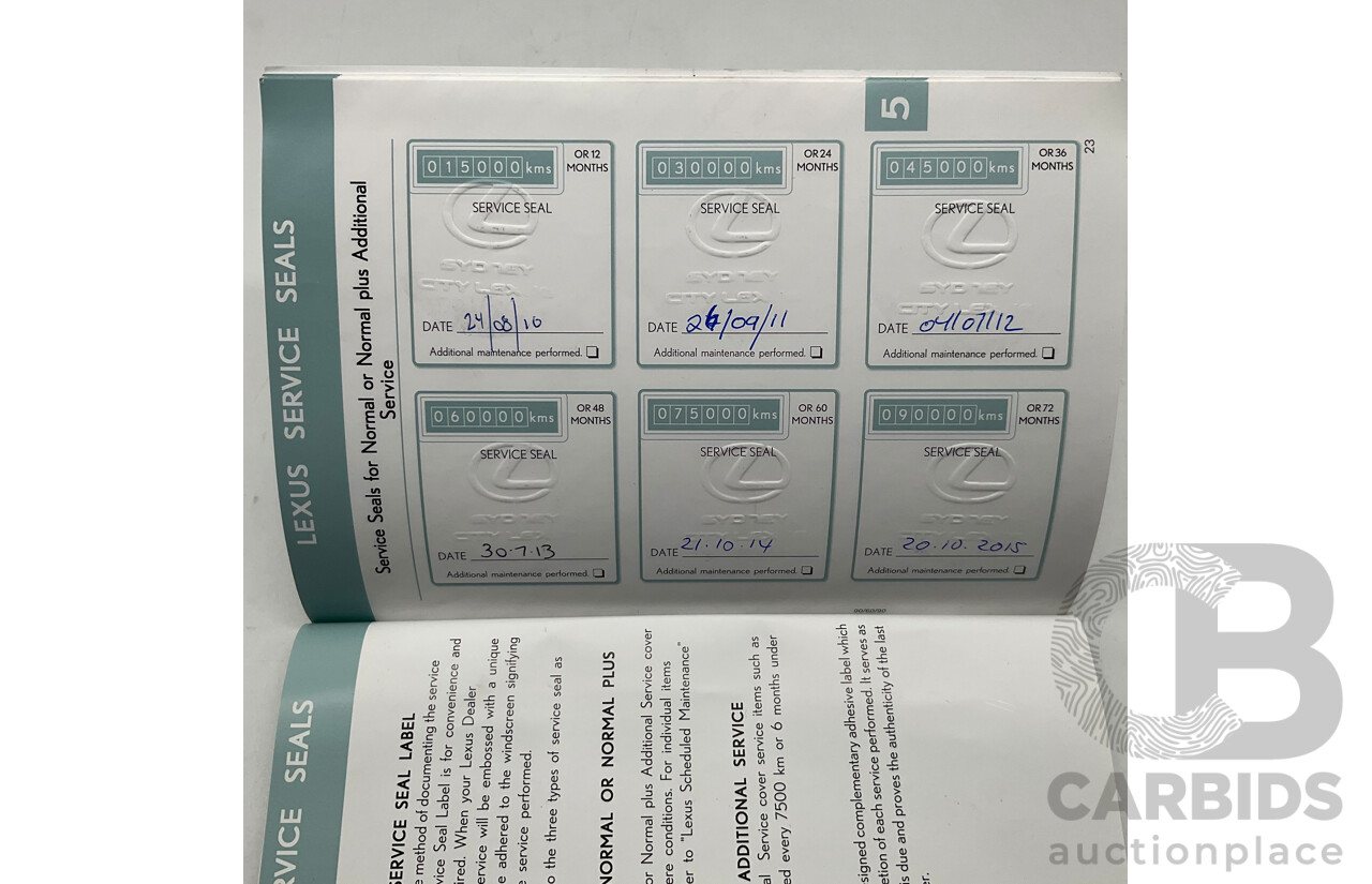 5/2008 Lexus Rx350 Sports Luxury GSU35R 07 UPGRADE 4d Wagon Black 3.5L