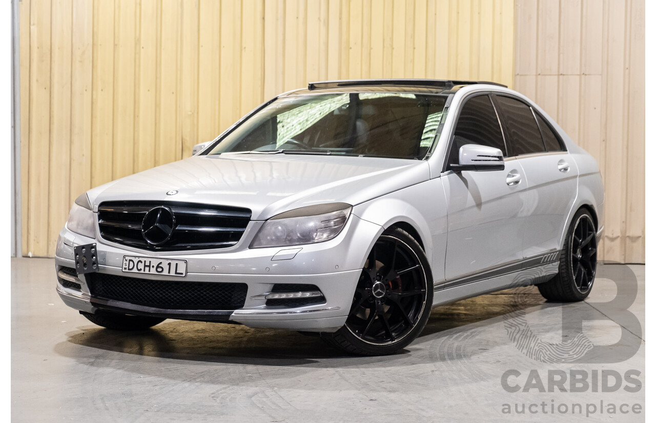 6/2010 Mercedes-Benz C250 CGI Avantgarde W204 MY10 4d Sedan Silver Turbo 1.8L