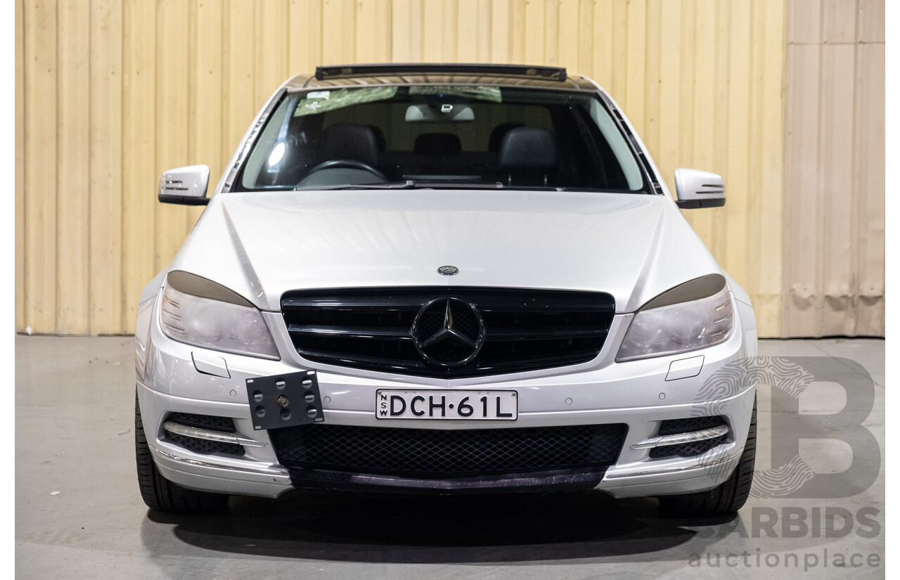 6/2010 Mercedes-Benz C250 CGI Avantgarde W204 MY10 4d Sedan Silver Turbo 1.8L