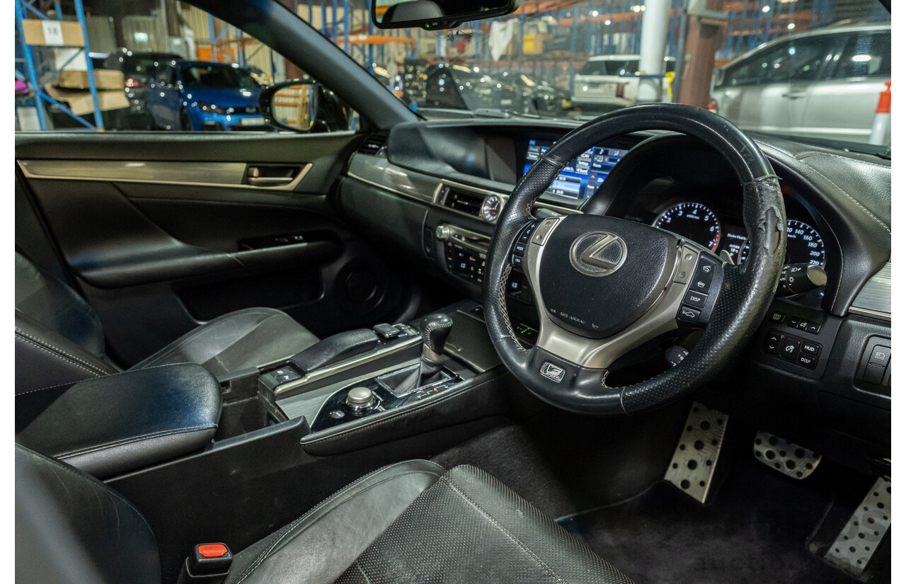 3/2015 Lexus GS350 F-Sport GRL10R MY15 4d Sedan Metallic Black V6 3.5L