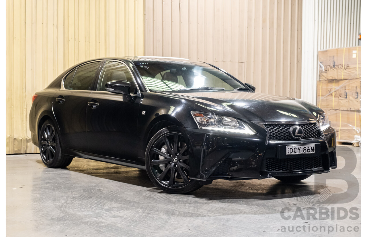 3/2015 Lexus GS350 F-Sport GRL10R MY15 4d Sedan Metallic Black V6 3.5L