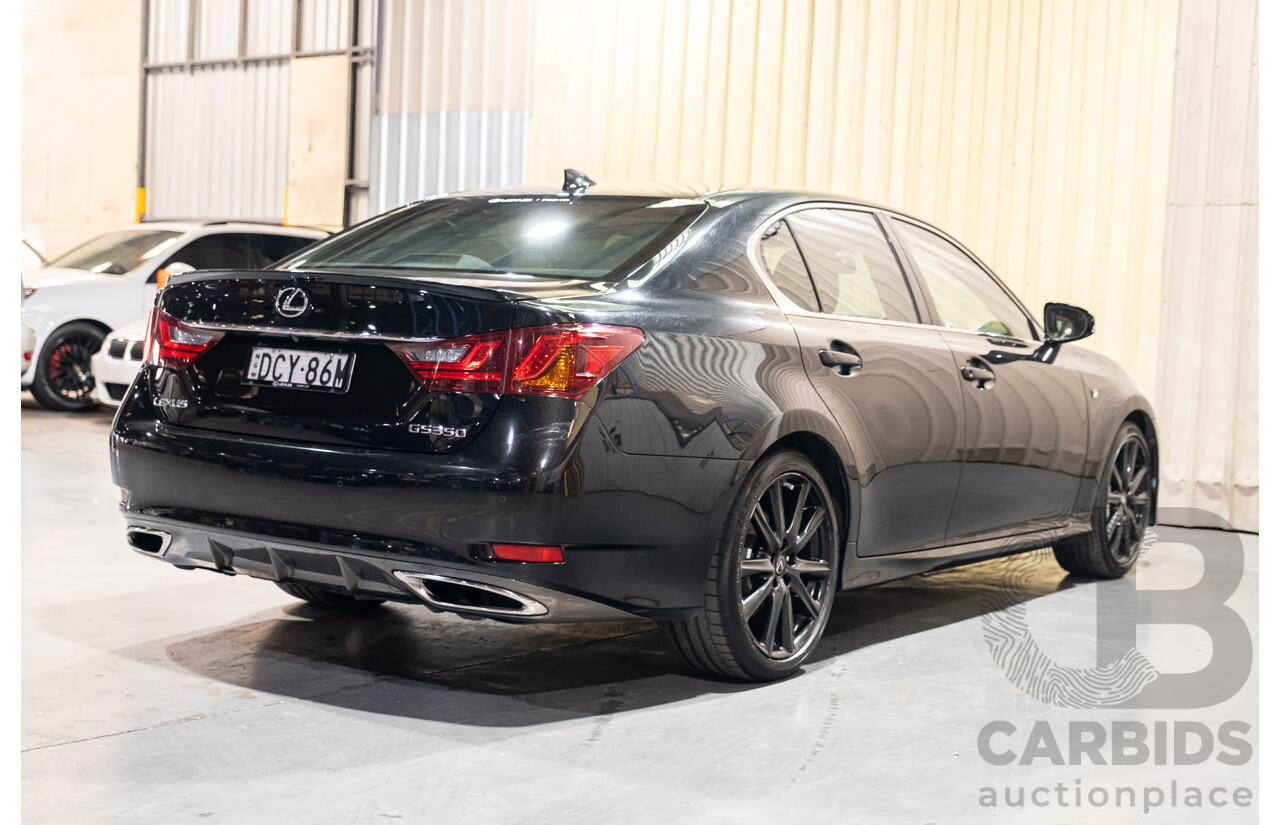 3/2015 Lexus GS350 F-Sport GRL10R MY15 4d Sedan Metallic Black V6 3.5L