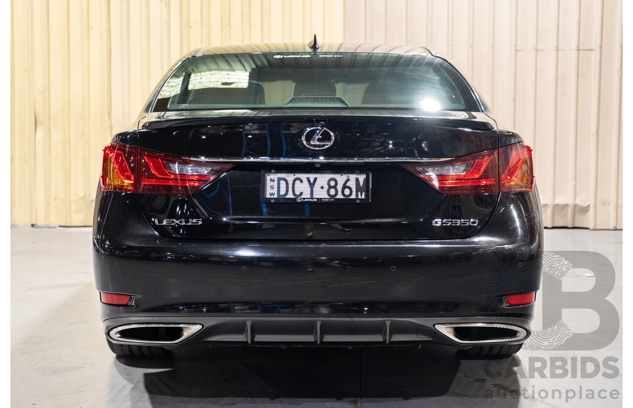 3/2015 Lexus GS350 F-Sport GRL10R MY15 4d Sedan Metallic Black V6 3.5L