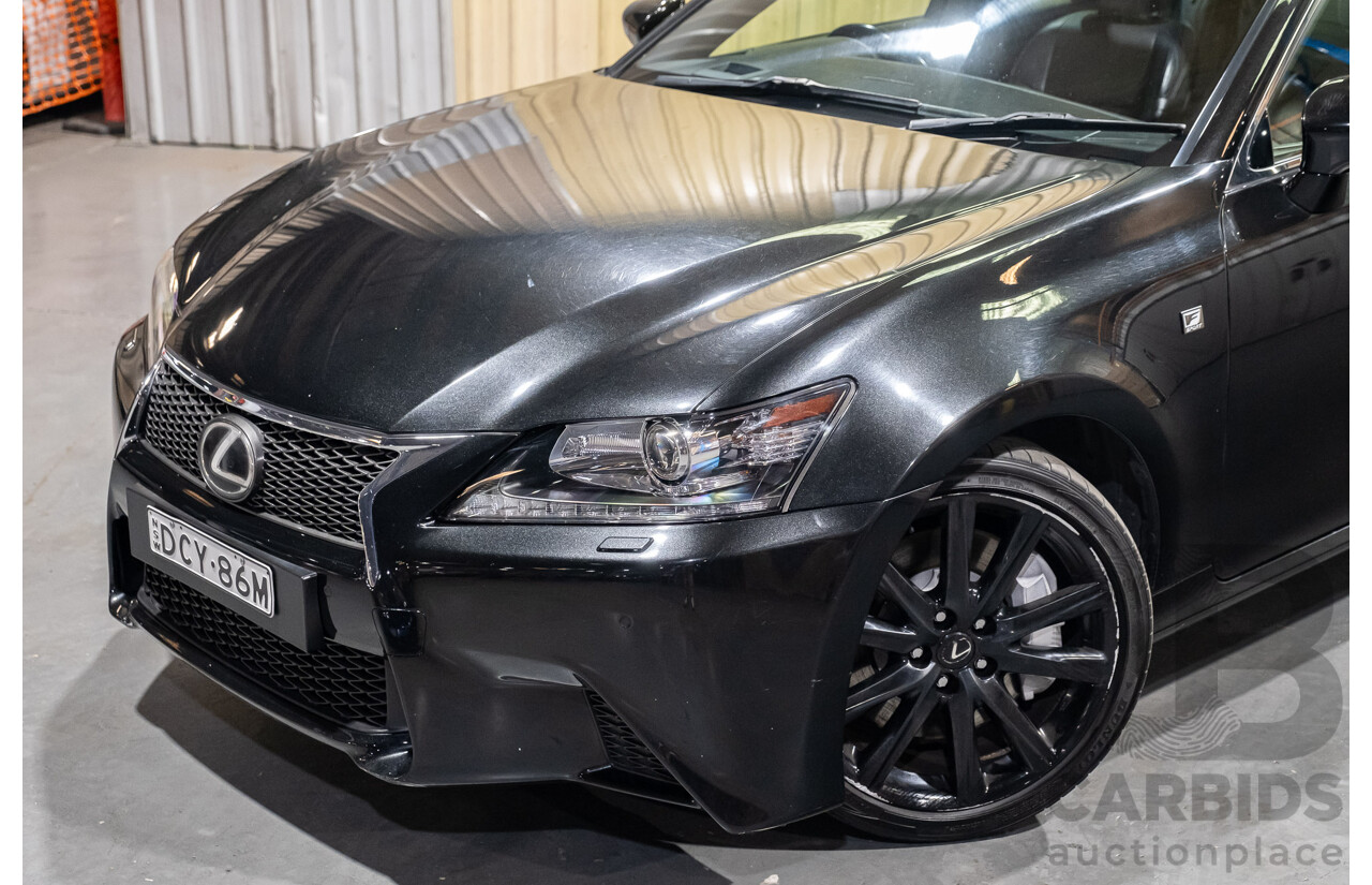 3/2015 Lexus GS350 F-Sport GRL10R MY15 4d Sedan Metallic Black V6 3.5L