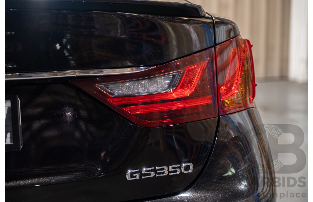 3/2015 Lexus GS350 F-Sport GRL10R MY15 4d Sedan Metallic Black V6 3.5L