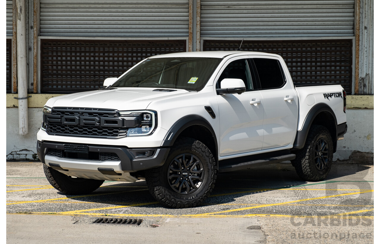 03/2023 Ford Ranger Raptor (4x4) PY MY23 4d Dual Cab White Twin Turbo V6 3.0L