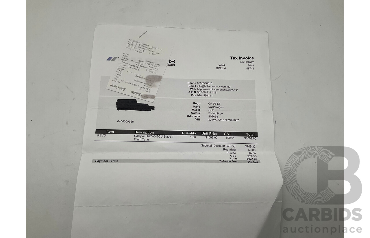 1/2013 Volkswagen Golf R (AWD) 1K MY13 5d Hatchback Rising Blue Metallic Turbo 2.0L