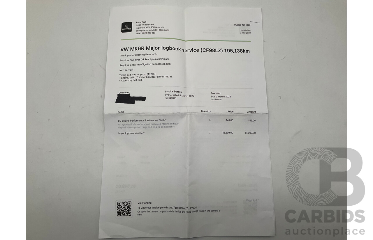 1/2013 Volkswagen Golf R (AWD) 1K MY13 5d Hatchback Rising Blue Metallic Turbo 2.0L