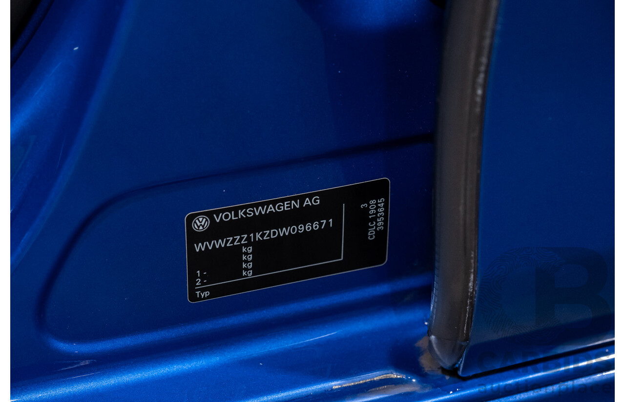 1/2013 Volkswagen Golf R (AWD) 1K MY13 5d Hatchback Rising Blue Metallic Turbo 2.0L