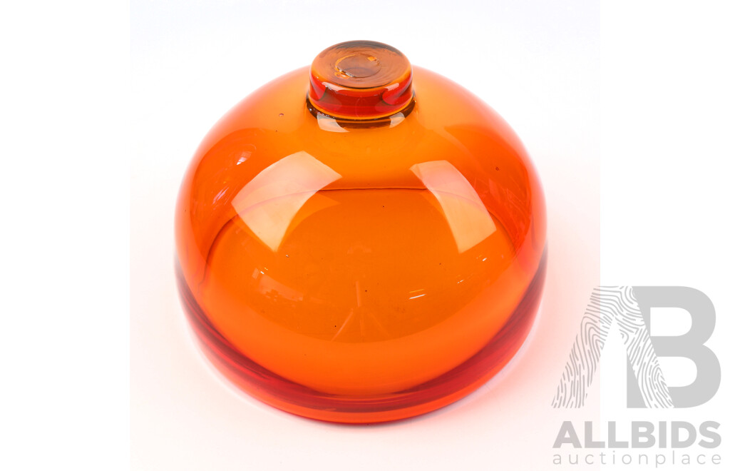 Large Australian Studio Handblown Art Glass Bowl From the Jam Factory, Adelaide, 2002