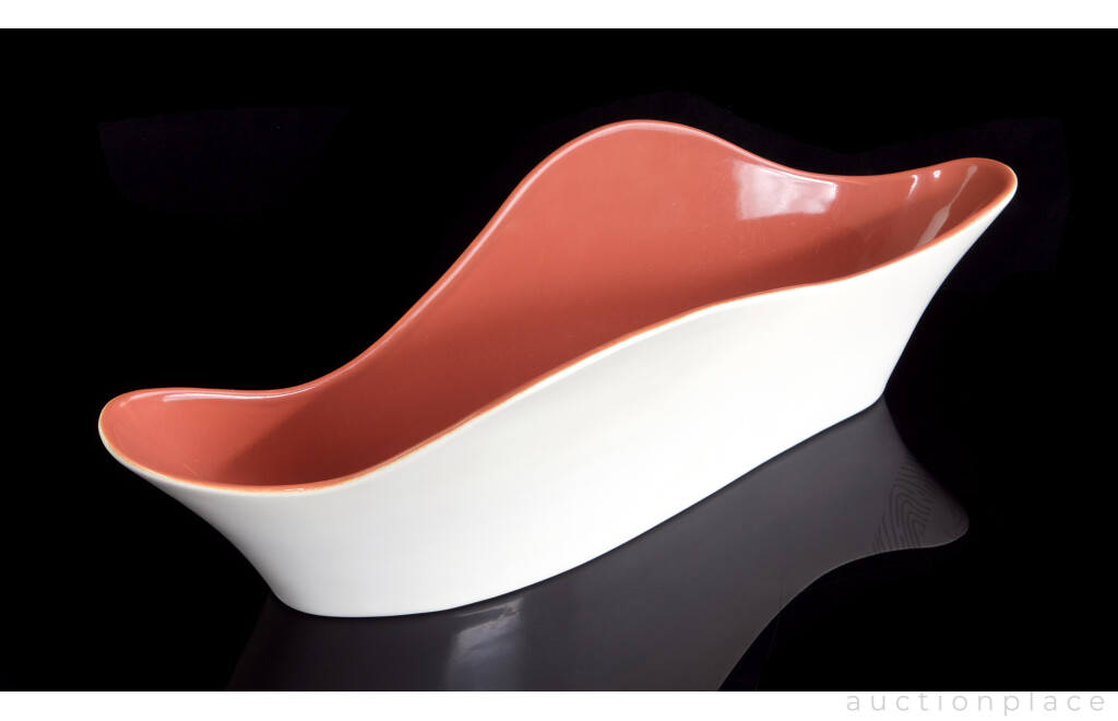 Poole Pottery Freeform Long Wavy Dish