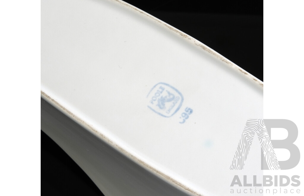 Poole Pottery Freeform Long Wavy Dish