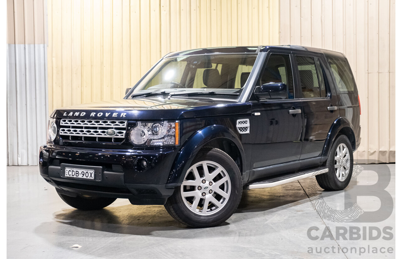 9/2011 Land Rover Discovery 4 2.7 TDV6 MY11 4d Wagon Metallic Blue Turbo Diesel 2.7L - 7 Seater