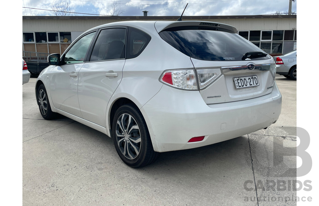 5/2010 Subaru Impreza R (awd) MY10 5d Hatchback White 2.0L