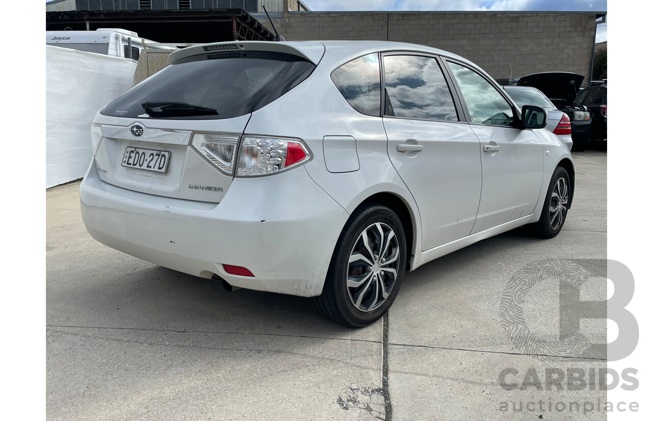 5/2010 Subaru Impreza R (awd) MY10 5d Hatchback White 2.0L