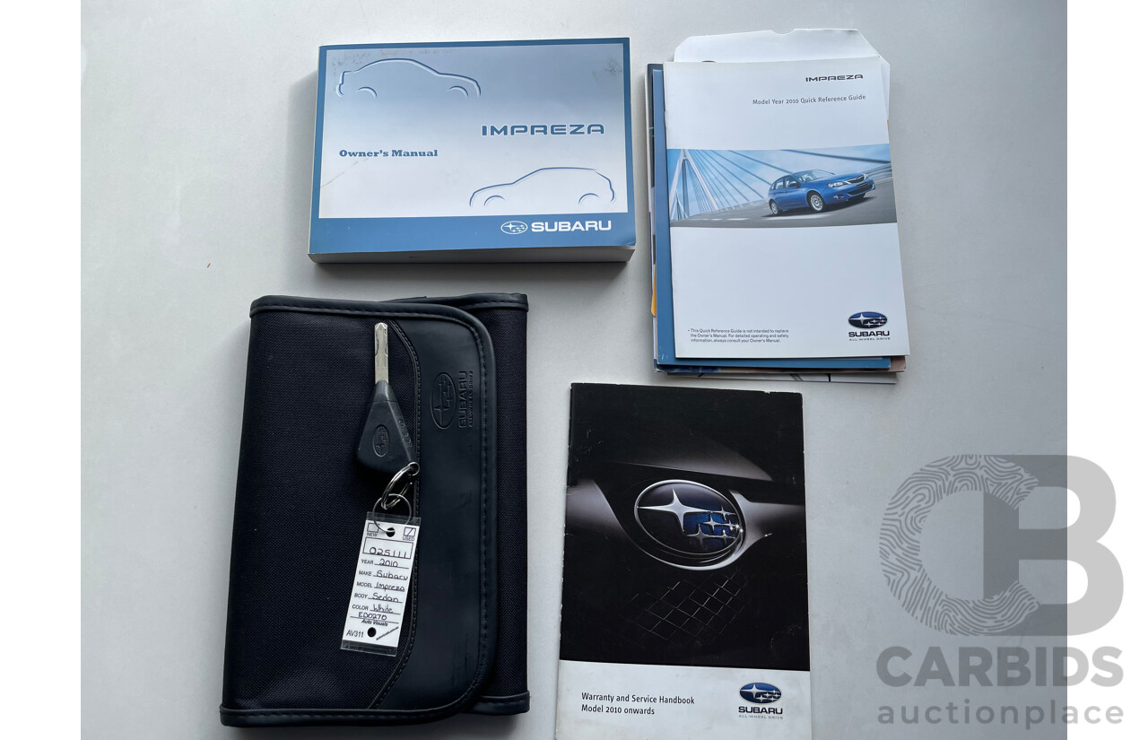 5/2010 Subaru Impreza R (awd) MY10 5d Hatchback White 2.0L