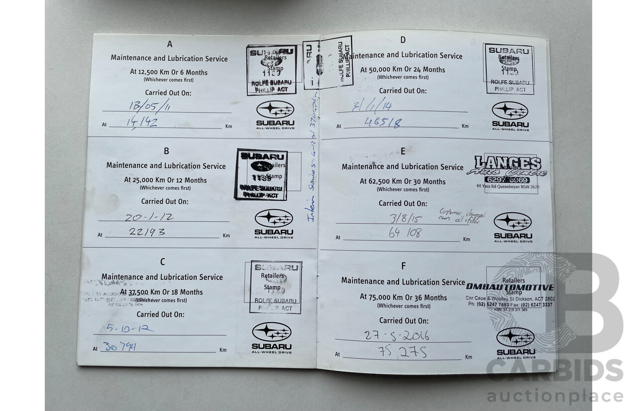 5/2010 Subaru Impreza R (awd) MY10 5d Hatchback White 2.0L