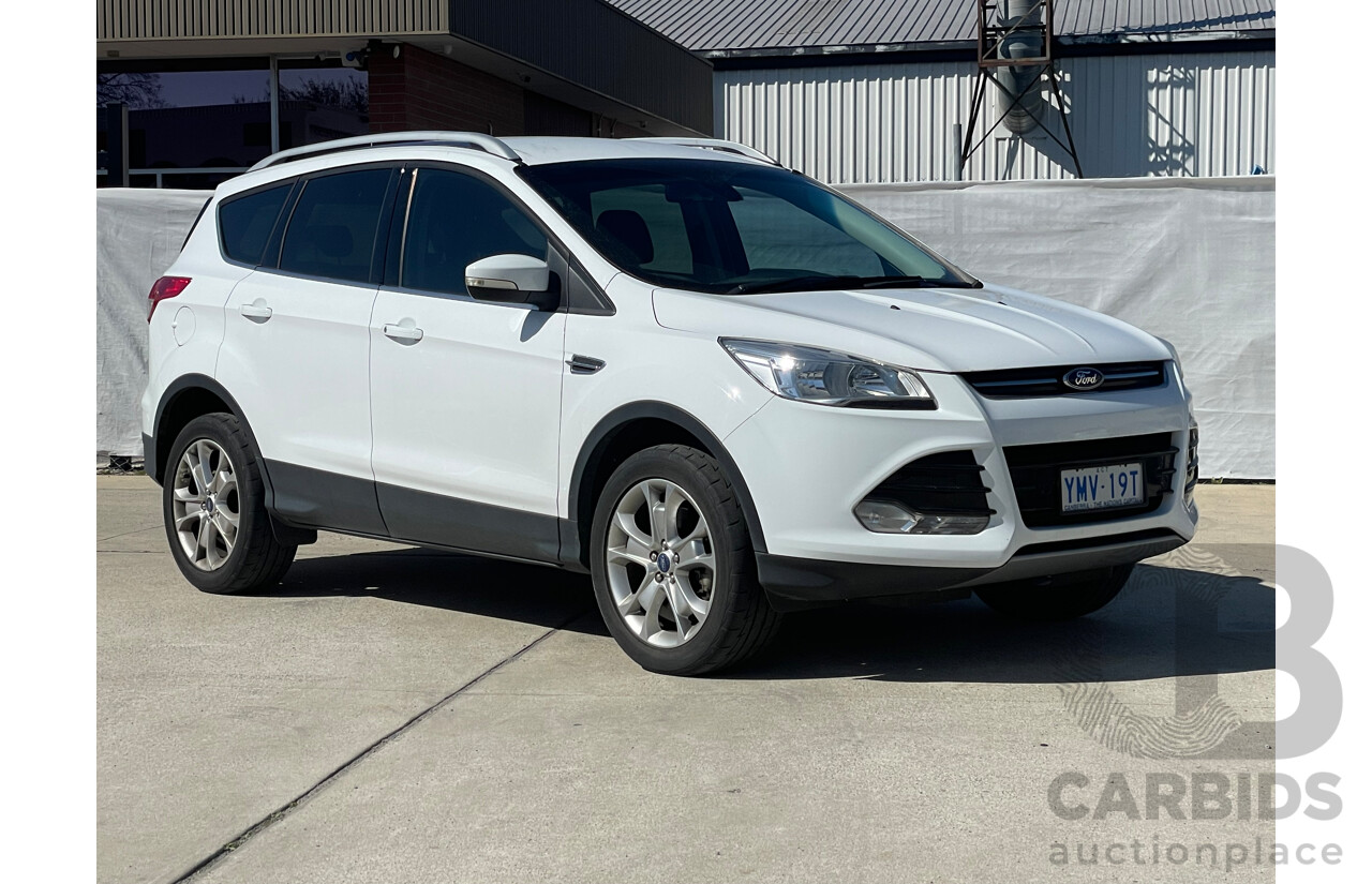 1/2015 Ford Kuga Trend (awd) TF MK 2 4d Wagon White 2.0L
