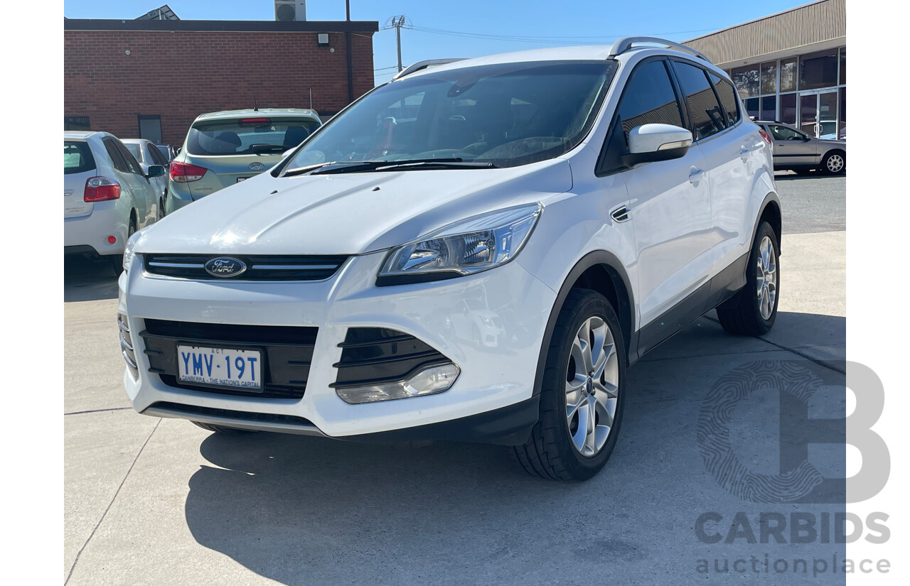 1/2015 Ford Kuga Trend (awd) TF MK 2 4d Wagon White 2.0L
