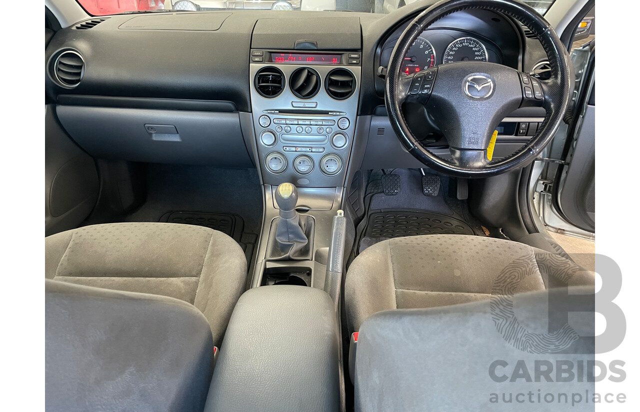 6/2004 Mazda Mazda6 Classic GG 5d Hatchback Silver 2.3L