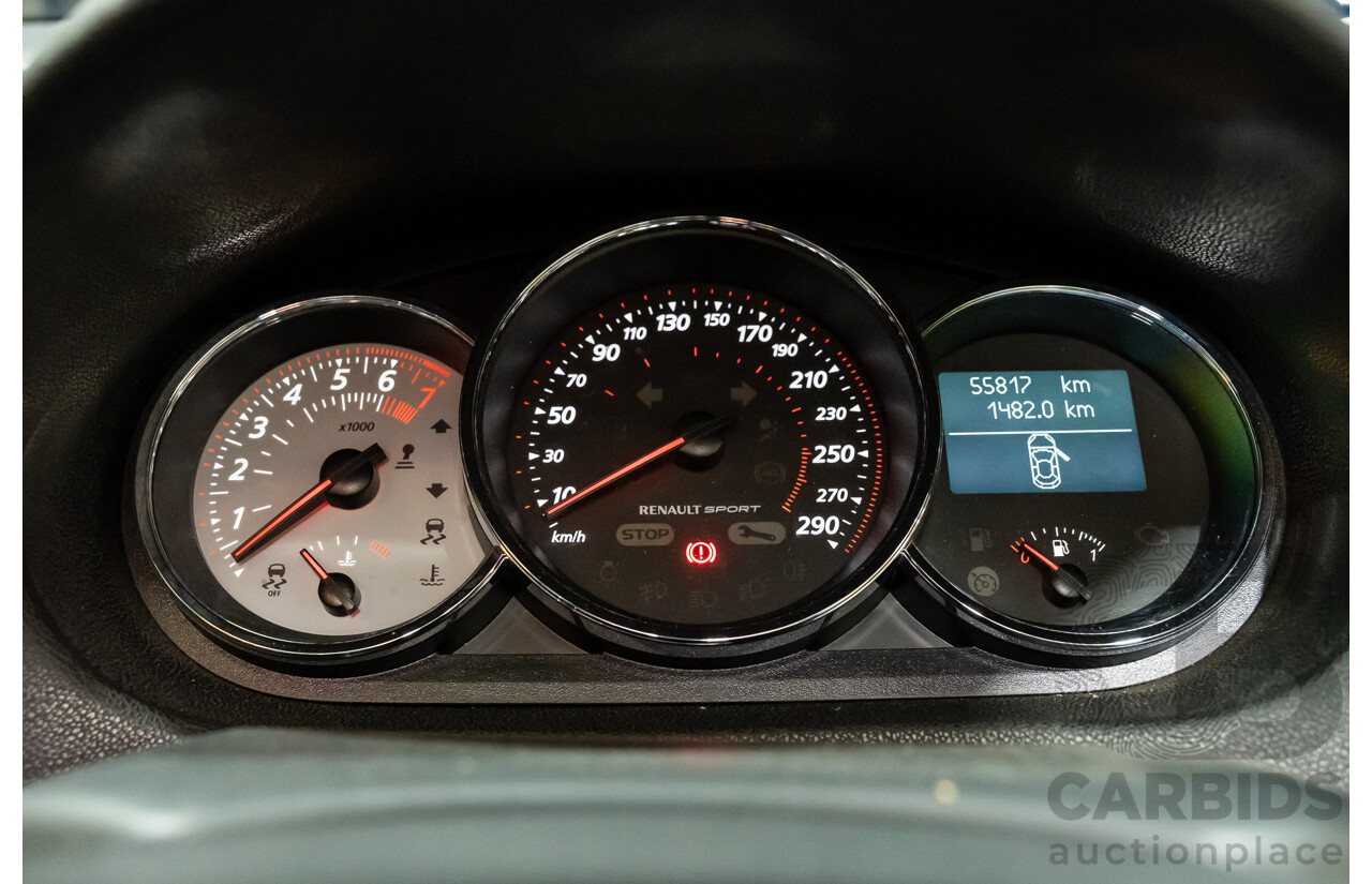 7/2016 Renault Megane RS 265 CUP Phase 2 X95 3d Hatchback White Turbo 2.0L