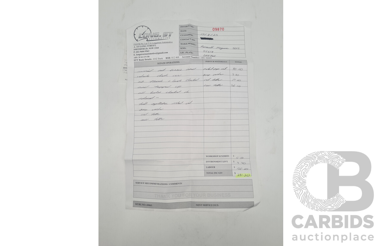 7/2016 Renault Megane RS 265 CUP Phase 2 X95 3d Hatchback White Turbo 2.0L