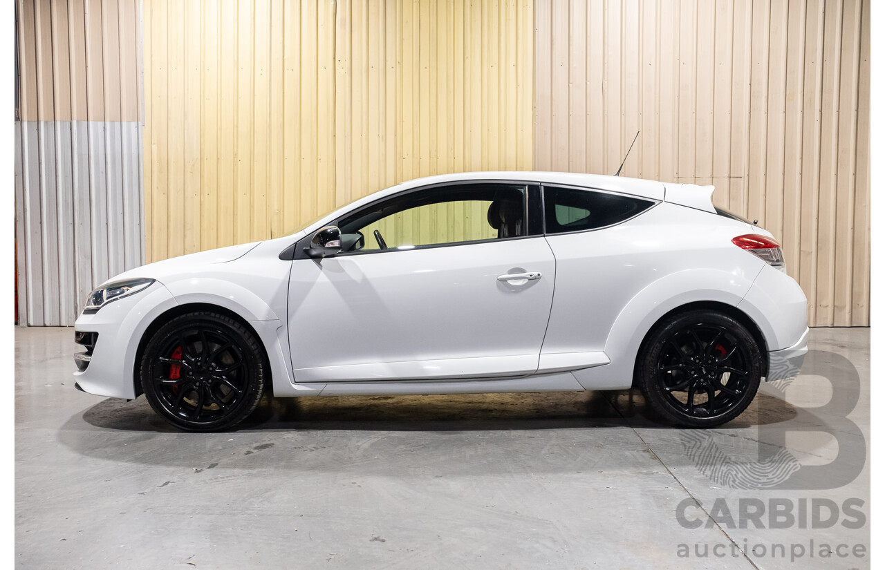 7/2016 Renault Megane RS 265 CUP Phase 2 X95 3d Hatchback White Turbo 2.0L