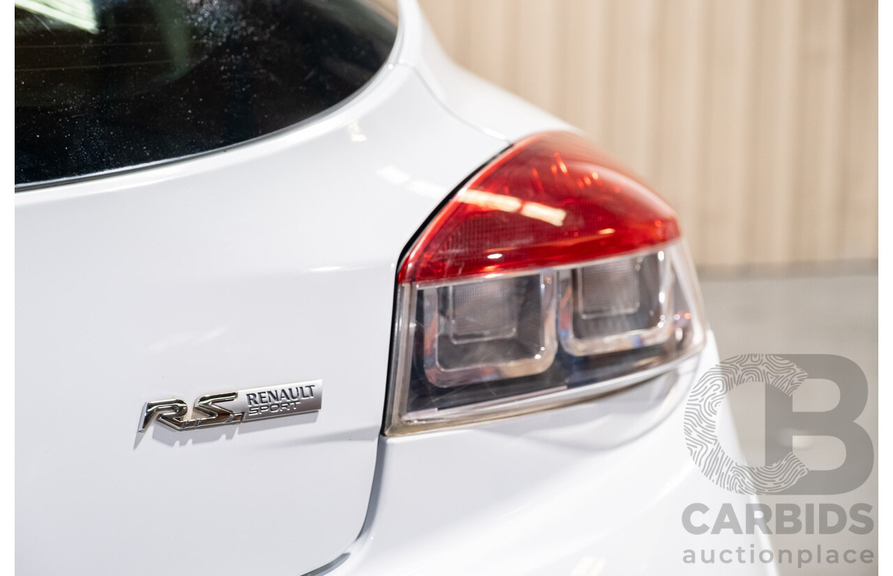 7/2016 Renault Megane RS 265 CUP Phase 2 X95 3d Hatchback White Turbo 2.0L