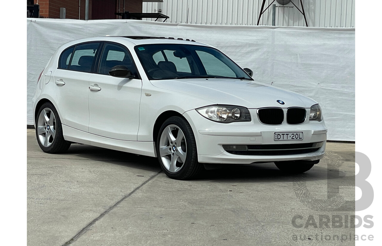 2/2008 BMW 120i E87 MY07 UPGRADE 5d Hatchback White 2.0L