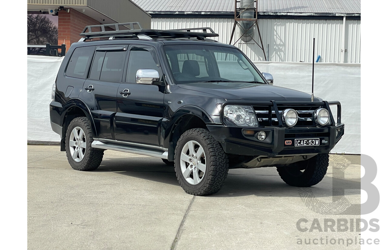 1/2009 Mitsubishi Pajero VR-X LWB (4x4) NS 4d Wagon Black 3.8L
