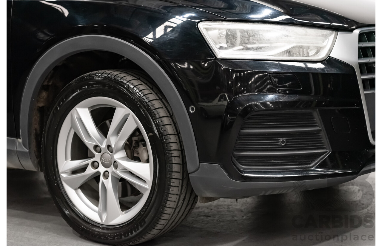 7/2015 Audi Q3 2.0 TDI Quattro (AWD) 8U MY15 4d Wagon Black Turbo Diesel 2.0L