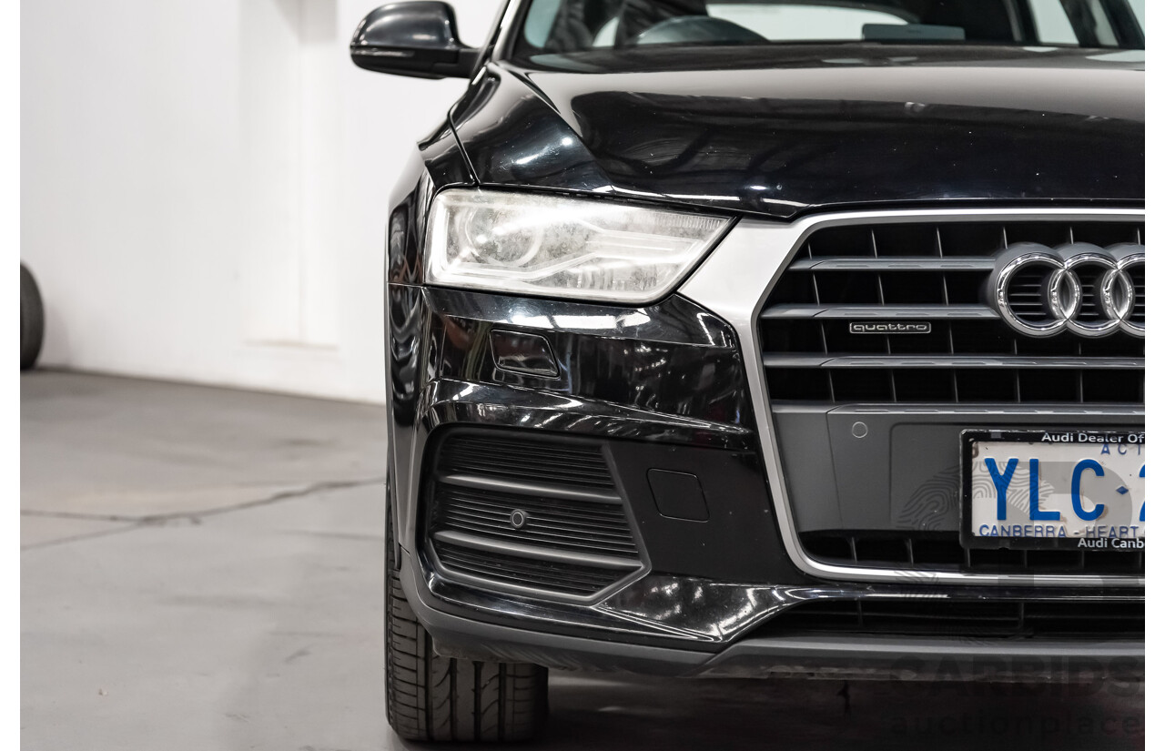 7/2015 Audi Q3 2.0 TDI Quattro (AWD) 8U MY15 4d Wagon Black Turbo Diesel 2.0L