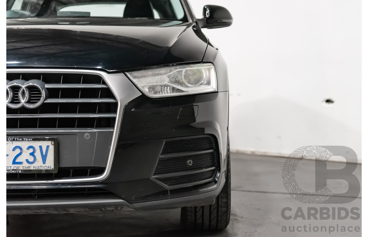 7/2015 Audi Q3 2.0 TDI Quattro (AWD) 8U MY15 4d Wagon Black Turbo Diesel 2.0L