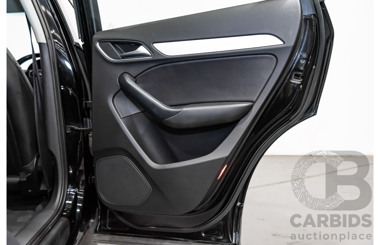 7/2015 Audi Q3 2.0 TDI Quattro (AWD) 8U MY15 4d Wagon Black Turbo Diesel 2.0L