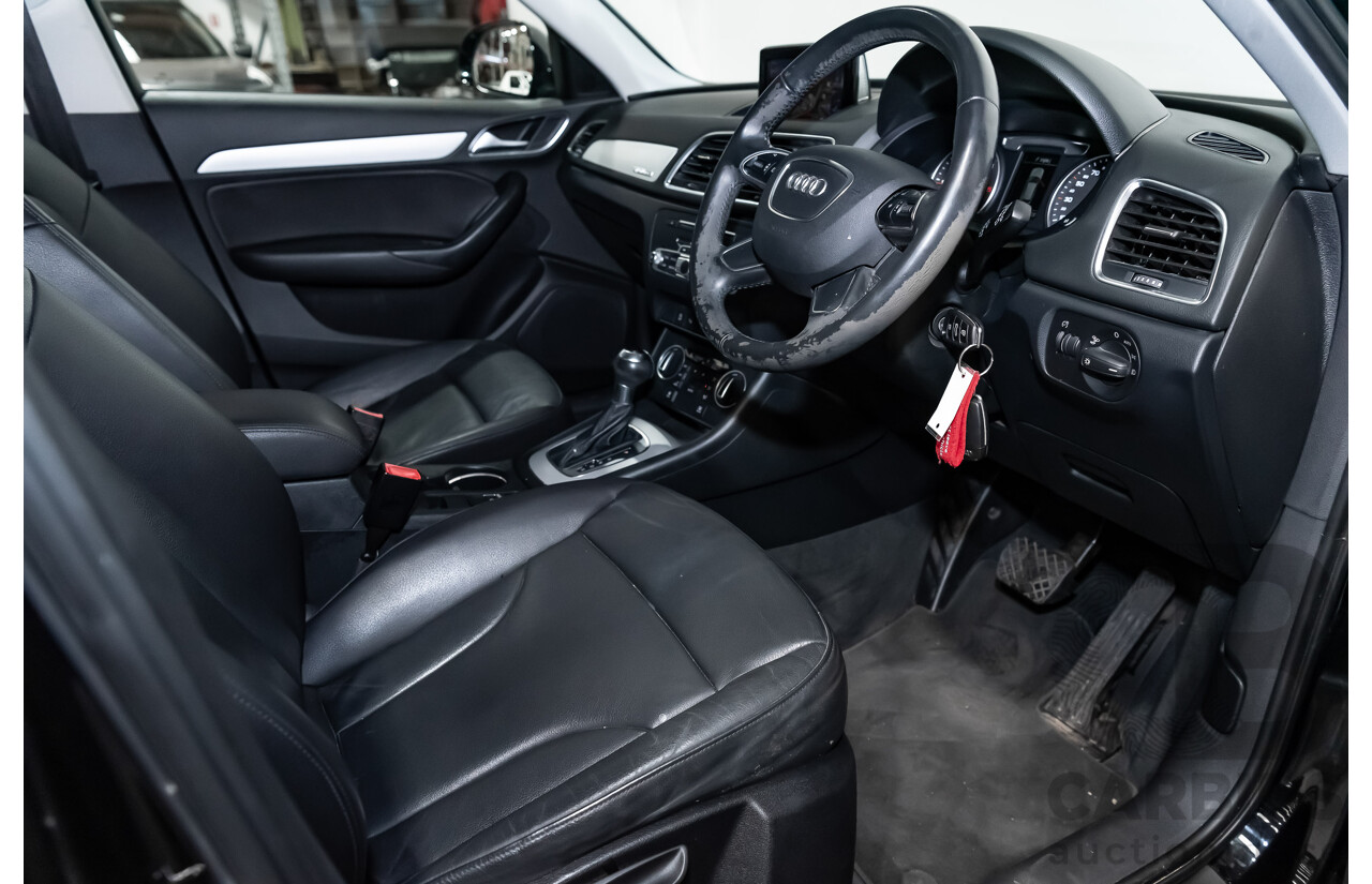 7/2015 Audi Q3 2.0 TDI Quattro (AWD) 8U MY15 4d Wagon Black Turbo Diesel 2.0L